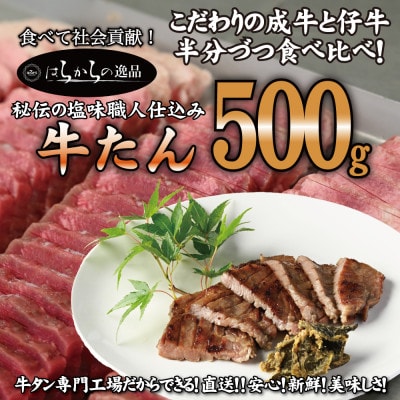 [ANAにキュン限定]大人気製品シリーズをお求めやすく!はらからの逸品 牛たん 500g[配送不可地域:離島]