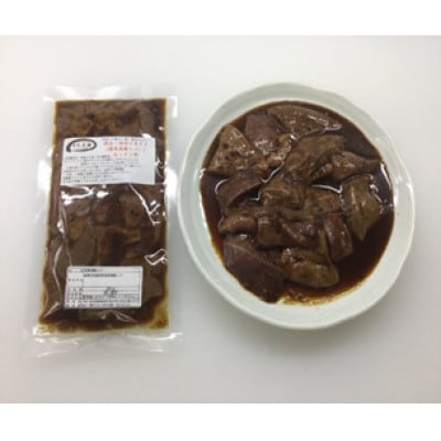 絶品・味付け生きも(味付け豚レバー)600g(200g入り×3パック)/濃厚にんにく生タレ甘口味付け【配送不可地域：離島】