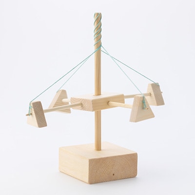 手作り木工品　メリーゴーランド(無塗装)