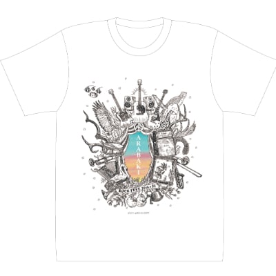 ARABAKI ROCK FEST オフィシャルTシャツC〈ホワイト〉Lサイズ