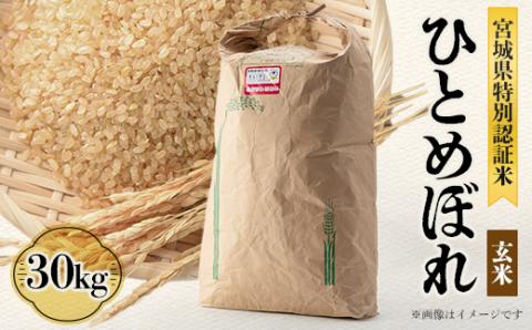 宮城県川崎町産 ひとめぼれ(玄米)30kg