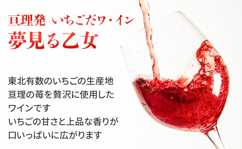 【亘理町いちご産】夢見る乙女1本 いちごワイン