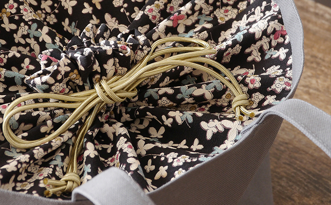 思い出と共にオーダートートバッグB（グレー）