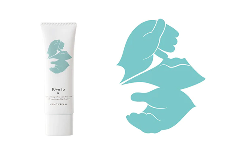 10ve to HAND CREAM　ラブトゥ ハンドクリーム　ブルー環境保護