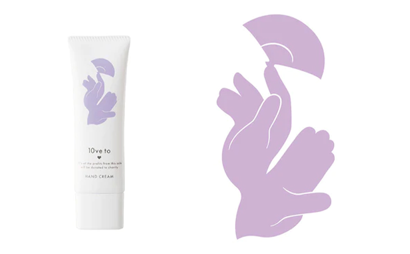 10ve to HAND CREAM　ラブトゥ ハンドクリーム　パープル 伝統工芸