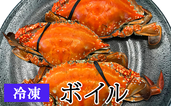 【亘理のワタリガニ】訳ありワタリガニ 3～5個（冷凍：ボイル）
