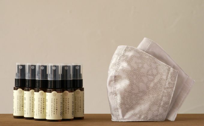 【メディアで多数紹介】マスクにシュ！でミントの香り アロマ・マスクスプレー 6本 ※エチケットマスク 2枚 お試し品付