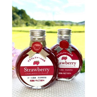 完熟いちごのコンフィチュール食べ比べ2本セット【配送不可地域：離島】
