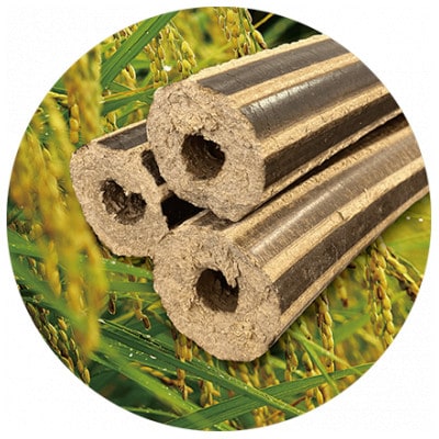 モミガライト もみ殻100%固形燃料 計10kg【配送不可地域：離島・沖縄県】