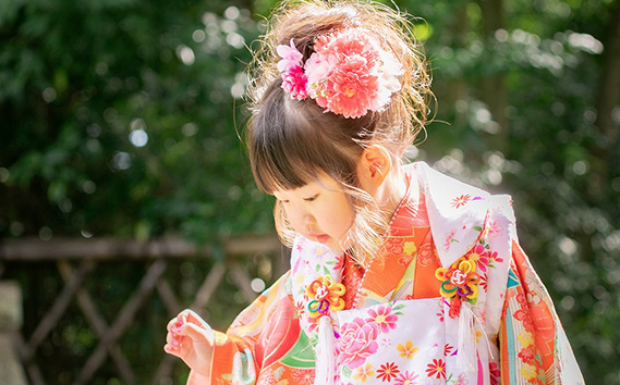 七五三衣装レンタル・お着付け　ロケーションフォト撮影付きプラン
