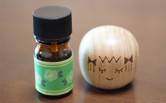 アロマこけし「木のかちゃん」おやすみ松島の香り 1個