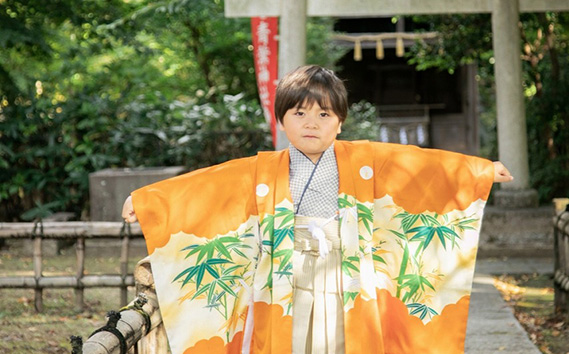 七五三衣装レンタル・お着付け　ロケーションフォト撮影付きプラン