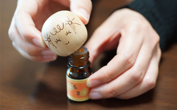 アロマこけし「木のかちゃん」おはよう松島の香り 1個