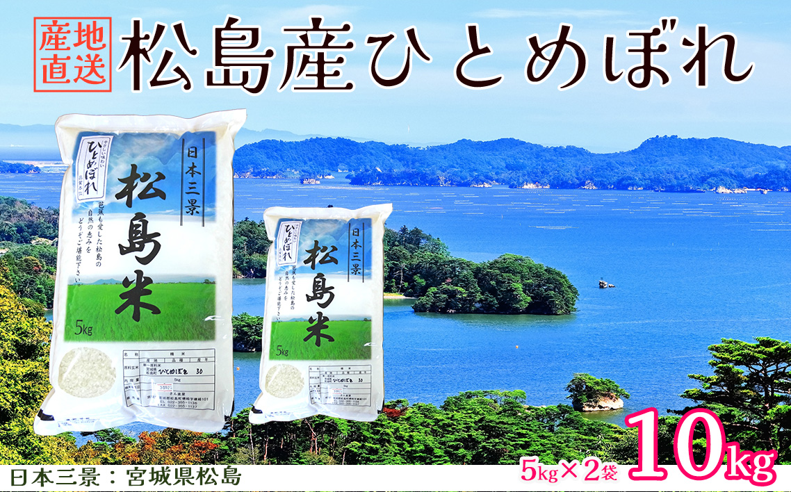 No.093 【令和7年度産】松島産ひとめぼれ5kg×2袋