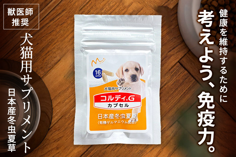 コルディG 16カプセル(犬猫用) 犬パッケージ