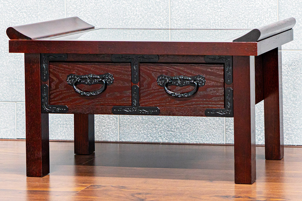 【仙台箪笥】経机 拭き漆調ウレタン塗装 KH-133 仏具