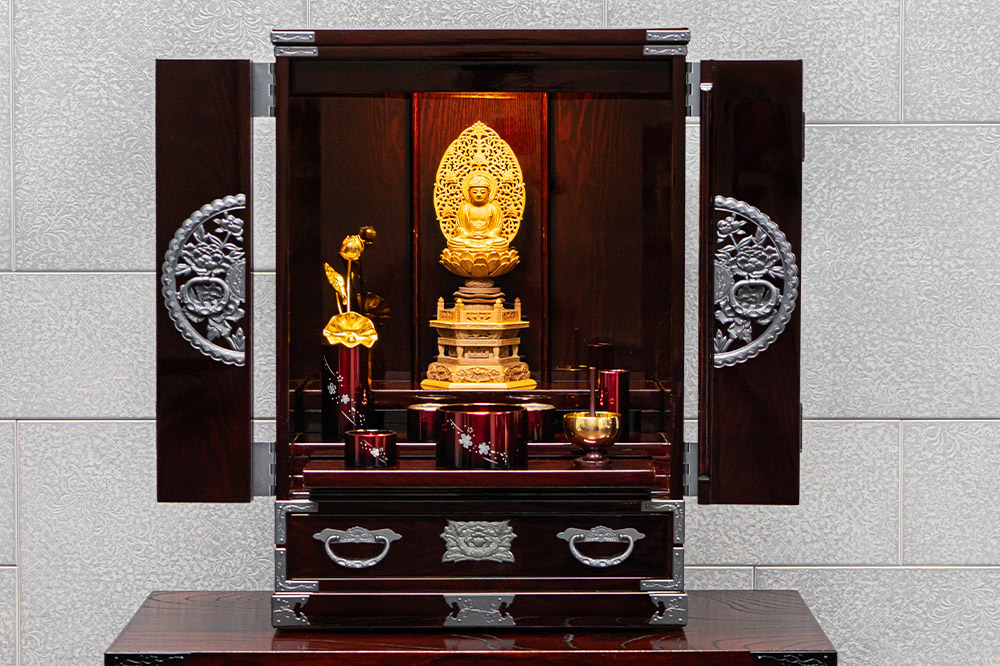 仙台箪笥 仙台仏壇18号 木地呂漆調 KHB-20D 高級 工芸品 伝統