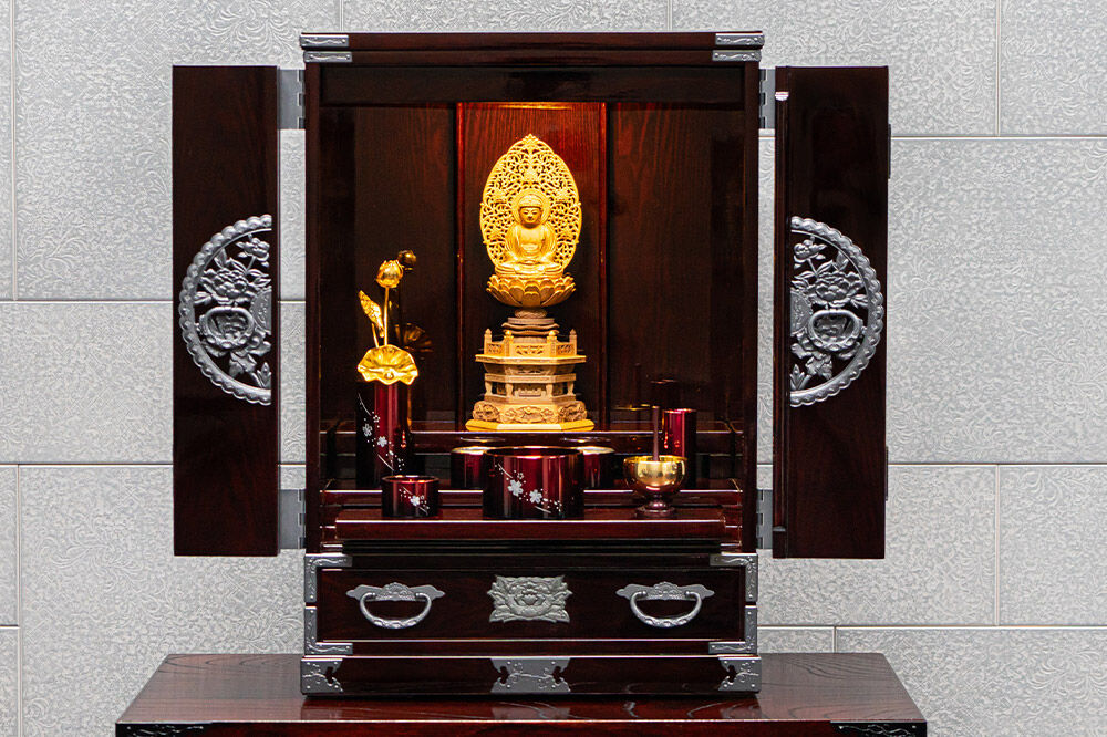 仙台箪笥 仙台仏壇18号 木地呂漆調 KHB-20D 高級 工芸品 伝統 [仙台箪笥 タンス たんす 小型 高級 工芸品 伝統]