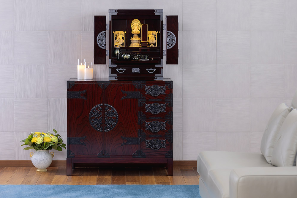 仙台箪笥 三尺キャビネット 拭き漆塗り KC-323 （申込書返送後、1ヶ月～6ヶ月程度でお届け） 欅産業 たんす 家具 収納 インテリア