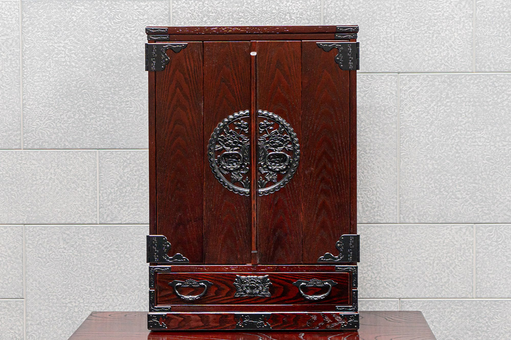仙台箪笥 仙台仏壇18号 拭き漆調 KH-20 高級 工芸品 伝統