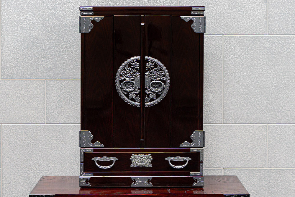 仙台箪笥 仙台仏壇18号 木地呂漆調 KHB-20D 高級 工芸品 伝統 [仙台箪笥 タンス たんす 小型 高級 工芸品 伝統]