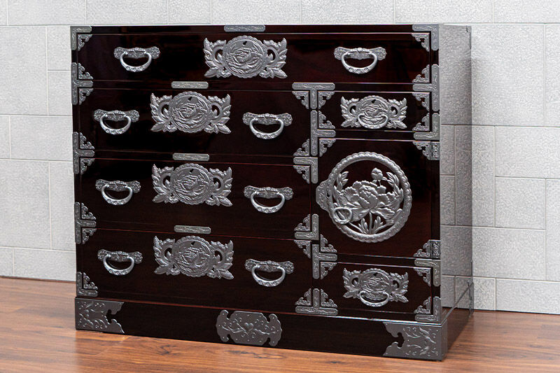 仙台箪笥 三・五尺野郎箪笥 木地呂漆塗り（お申込書返送後2ヶ月～5ヶ月以内でお届け）工芸品 伝統 [仙台箪笥 タンス たんす 三・五尺野郎箪笥 木地呂漆塗り 高級 工芸品 伝統 欅産業 宮城県 利府町]