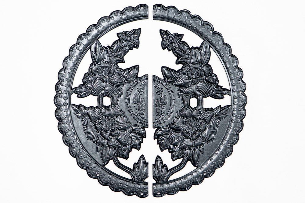 仙台箪笥 両開コンソール 藍色漆塗り KB-131D （お申込書返送後3ヶ月～8ヶ月以内でお届け） 欅産業 たんす 家具 収納 インテリア [欅産業 仙台箪笥 タンス たんす 小型 高級 工芸品 伝統]