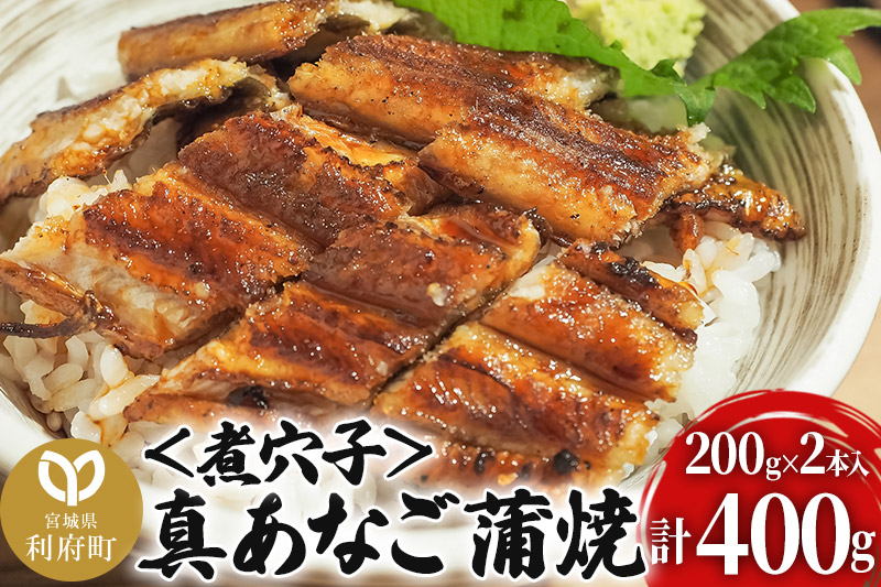 真あなご蒲焼＜煮穴子＞ 400g 韓国産 宮城県 利府町