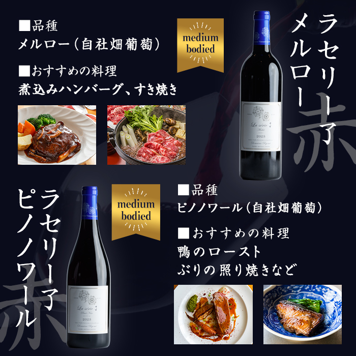 自社葡萄を使用したワインセット 750ml×5本 赤ワイン 白ワイン メルロー ピノノワール シャルドネ ソーヴィニヨンブラン モンドブリエ ミディアムボディ 辛口 ぶどう ブドウ アルコール みらいファームやまと 【了美ワイナリー】ta594