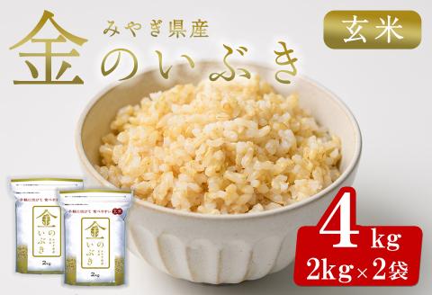 宮城県産 金のいぶき 4kg 玄米 お米 おこめ 米 コメ ご飯 ごはん おにぎり お弁当 ブランド米 宮城米【株式会社パールライス宮城】ta392