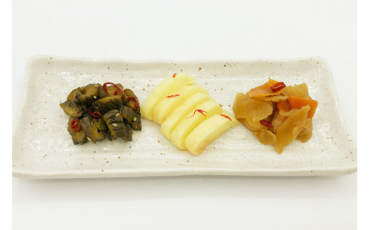 漬物クラブ 四季の漬物 3種セット [やくらい土産センター 宮城県 加美町 44581302]