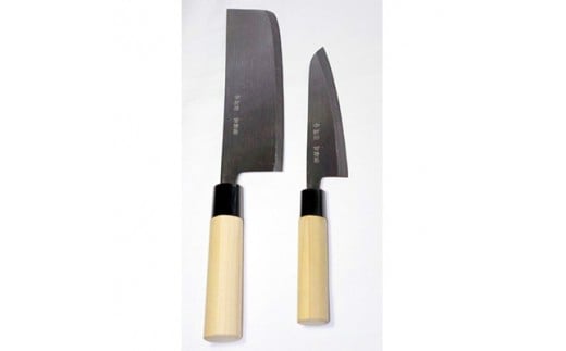 包丁 刃物 中新田打刃物 石川刃物製作所 包丁 2本セット＜石川刃物製作所＞【宮城県加美町】 宮城県 伝統工芸品 菜切包丁 皮剥包丁 ペティナイフ 牛刀 職人/is00001