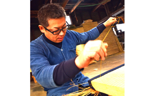 畳製作技能、日本一!加美町の畳職人が作る畳和雑貨/茣蓙・ランチョンマット(P花柄)・畳コースター [佐々木畳工業 宮城県 加美町 44581408] ランチョンマット コースター い草 手作り