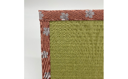 畳製作技能、日本一!加美町の畳職人が作る畳和雑貨/ランチョンマット(P花柄)と畳コースターのセット [佐々木畳工業 宮城県 加美町 44581403] ランチョンマット コースター い草 手作り