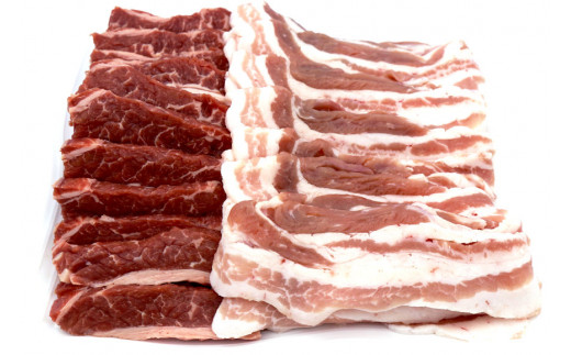 【肉職人厳選】至福の焼肉セットC 計約1kg 加美町産ブランド豚 おだしまポーク [関精肉畜産 宮城県 加美町 44581357] 牛カルビ 焼き肉 豚 カルビ