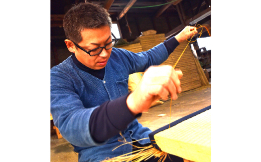 畳製作技能、日本一!加美町の畳職人が作る畳和雑貨/茣蓙・ランチョンマット(G花柄)・畳コースター [佐々木畳工業 宮城県 加美町 44581407] ランチョンマット コースター い草 手作り