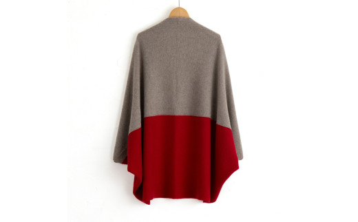 ドルマン カーディガン (コルク×レッド) F ≪白田のカシミヤ≫ | sr00011-cor