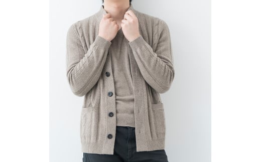 スタンドカラージャケット(コルク) 男性用サイズ:M(42) ≪白田のカシミヤ≫