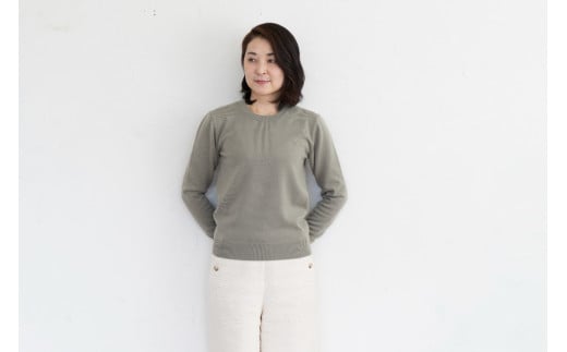   ベビーカシミヤ ラウンドプルオーバー 男性用《白田のカシミヤ》男性用サイズ:Ｓ（40）｜ニット カシミヤ 100％ 高級 希少 メンズ