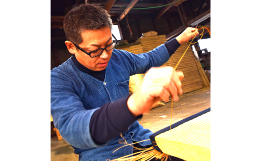 畳製作技能、日本一!加美町の畳職人が作る畳和雑貨/ランチョンマット(P市松)と畳コースターのセット [佐々木畳工業 宮城県 加美町 44581404] ランチョンマット コースター い草 手作り