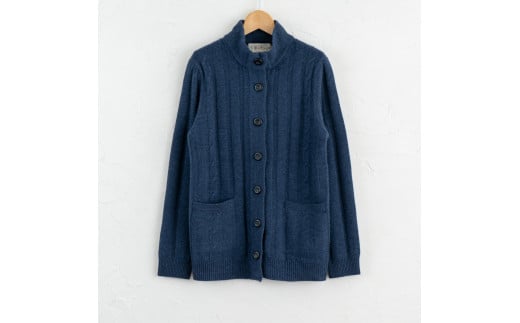 スタンドカラー ジャケット【全2色 M L】セーター ニット カーディガン レディース カシミヤ 100％ ≪白田のカシミヤ≫ カシミア 白田カシミヤ | sr00023