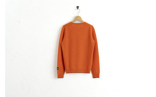 ラウンドネックプルオーバー(キャロット)女性用サイズ:M(38)≪白田のカシミヤ≫