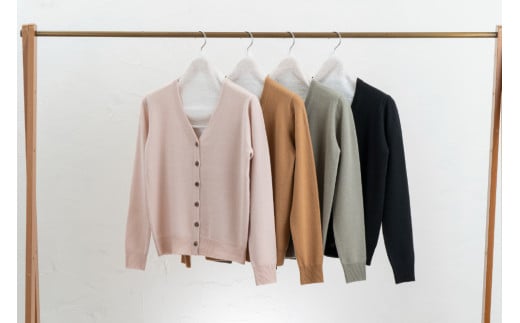   ベビーカシミヤ カーディガン  男性用《白田のカシミヤ》男性用サイズ:Ｓ（40）｜ニット 高級 希少 メンズ