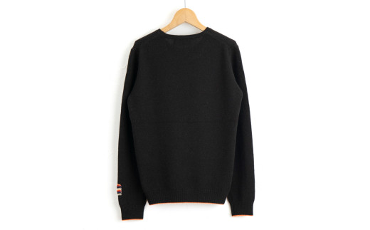 ラウンドネックプルオーバー(コゲチャ)男性用サイズ:M(42)≪白田のカシミヤ≫
