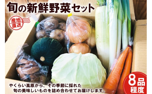 産地直送！旬の新鮮野菜セット（8品程度） [やくらい土産センター 宮城県 加美町 44581299] 野菜 やさい 旬 旬野菜 季節野菜 新鮮 セット