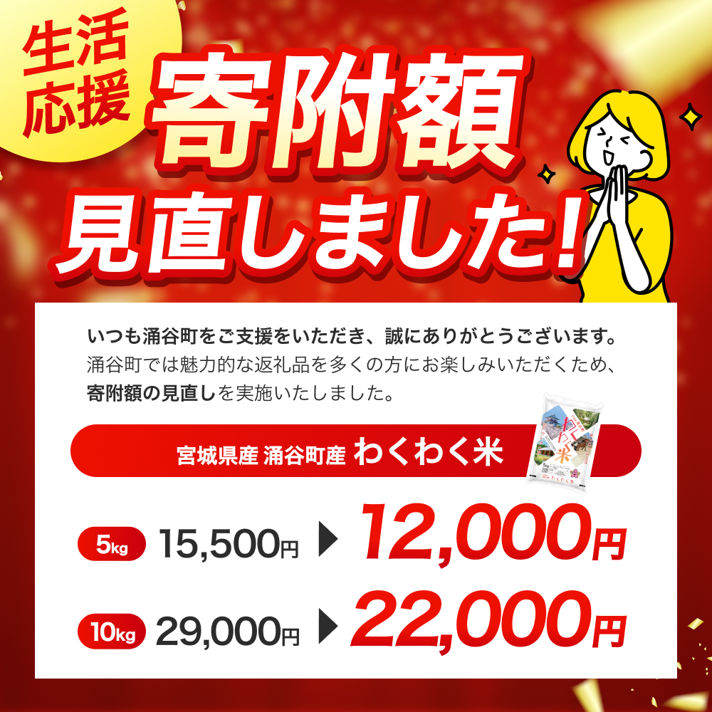 宮城県産 三大銘柄 いいとこ取りブレンド米 わくわく米 5kg×2袋 計10kg / 米 お米 精米 ブレンド米 白米 ご飯 産地直送 【araseki003】