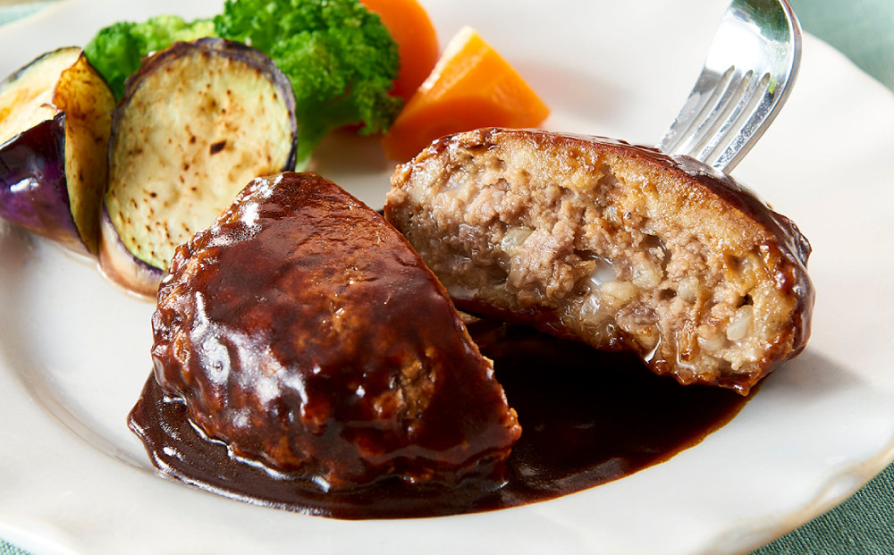 ハピネスハンバーグ　ポルチーニ香るデミグラスソース　155ｇ(固形量110ｇ)×15個