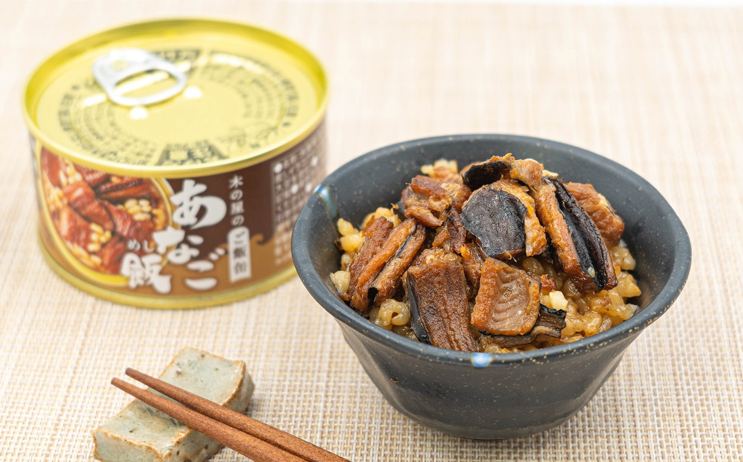 木の屋石巻水産　美里町直売所「防災備蓄・木の屋のご飯缶」あなご飯６缶セット