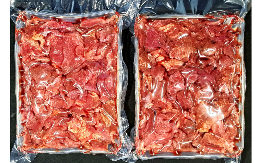 牛たん先　赤身牛たん　500ｇ×２パック