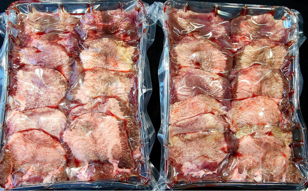 国産牛たん　厚切りスライス塩味　500ｇ